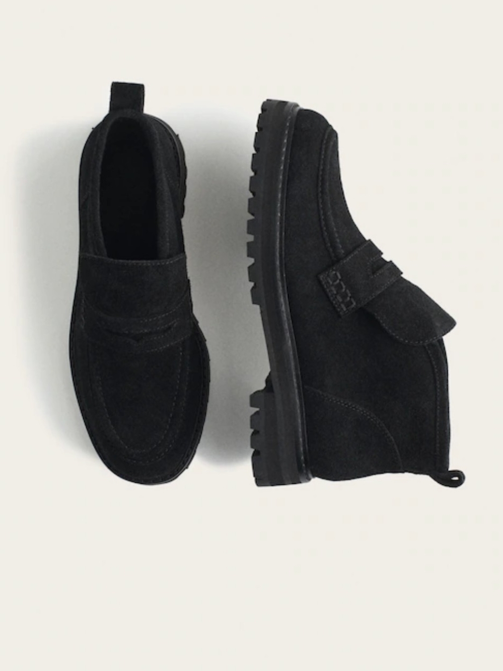 Madewell Ryder Ankle Boot Loafer True Black Suede Women's Size 9.5 New!